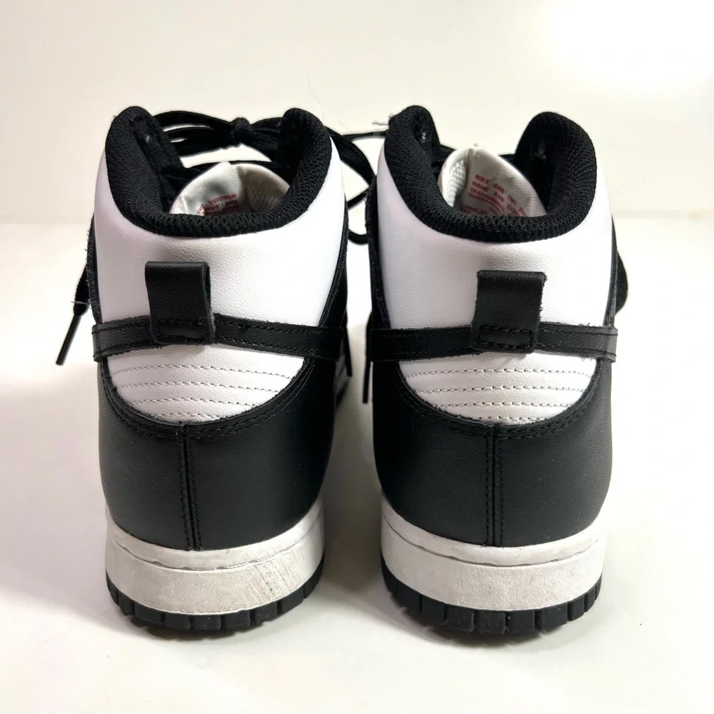 Nike Dunk High Sneakers White Black Size 8.5 - Picture 7 of 15